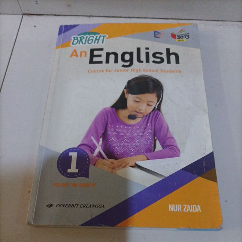 Jual Bright An English Buku Bahasa Inggris Penerbit Erlangga Kurikulum ...