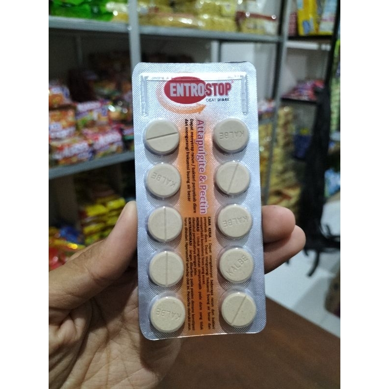 Jual Entrostop Strip Isi Tablet Obat Diare Shopee Indonesia