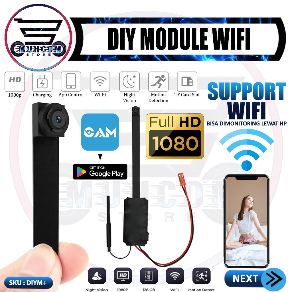 Jual Spy IP Camera DIY Module Wifi Wireless Ultra Small Micro Kamera ...