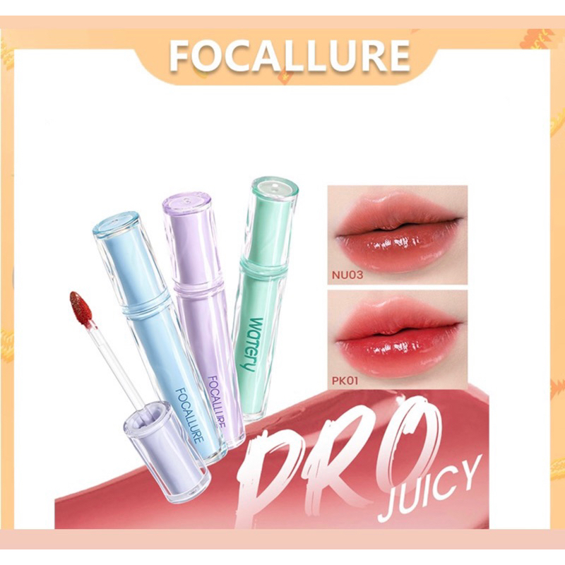 Jual FOCALLURE Pro-juicy Jelly Watery Tint Dew Lip Tint Glossy Plump ...