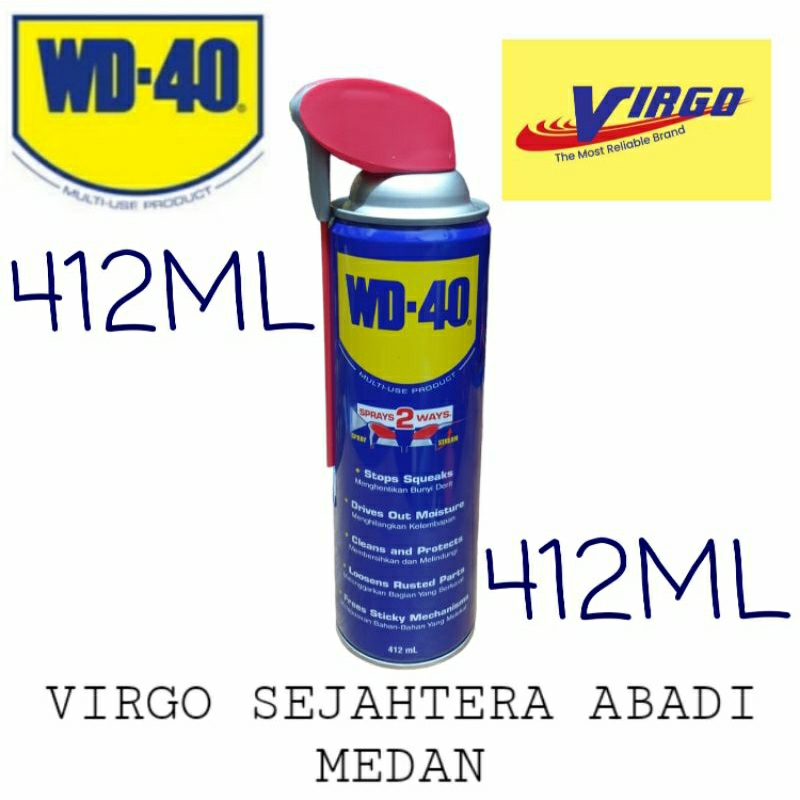 Jual WD40 412ml MULTI PURPOSE PELUMAS ANTI KARAT WD-40 WD 40 412 ML 2 ...