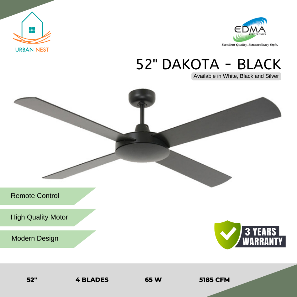 Jual MT EDMA Dakota 52" Kipas Angin Plafon Dekorasi Remote Control