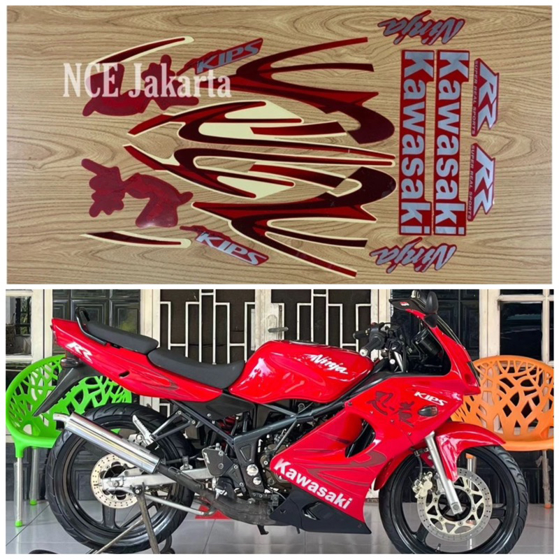 Jual STIKER STRIPING NINJA RR OLD TAHUN 2011 MERAH | Shopee Indonesia
