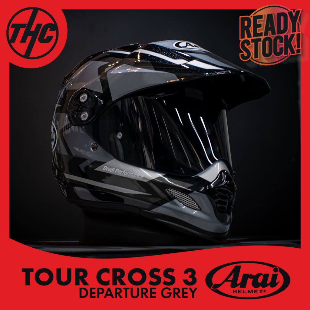 Jual ARAI TOUR CROSS 3 DEPARTURE GREY TOURCROSS TOURING