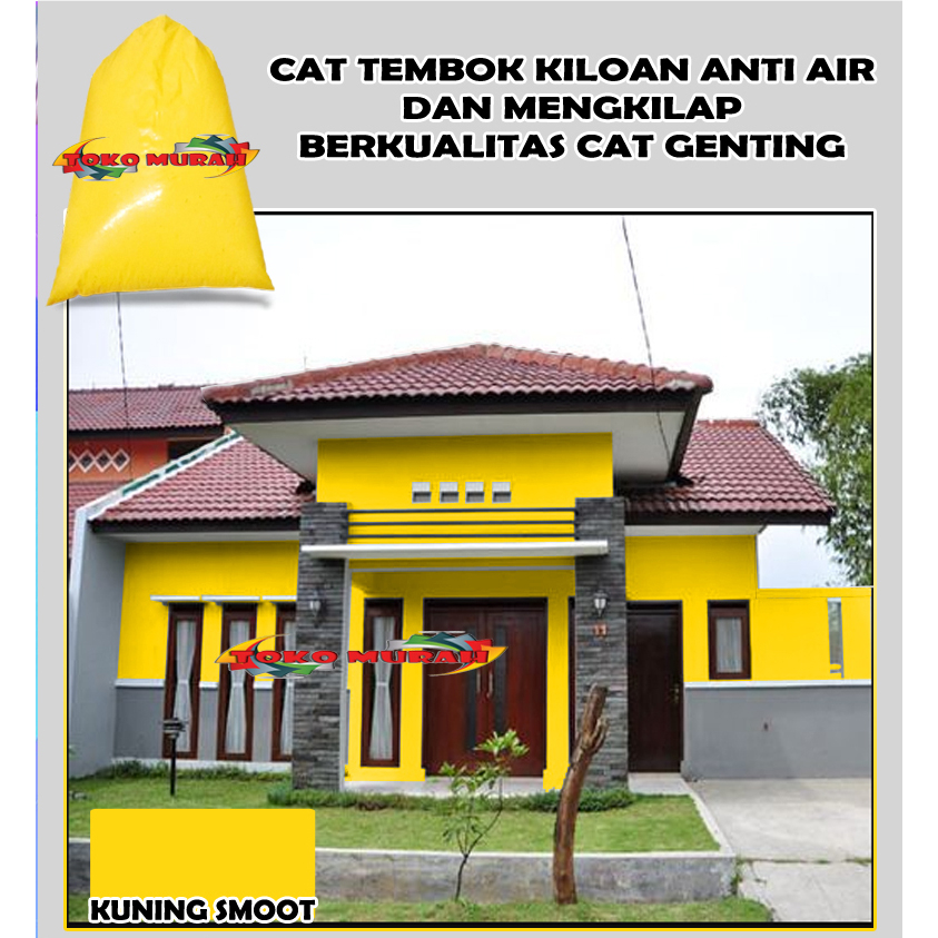 Jual CAT TEMBOK ANTI AIR DAN MENGKILAP 1KG / CAT TEMBOK EKSTERIOR / CAT