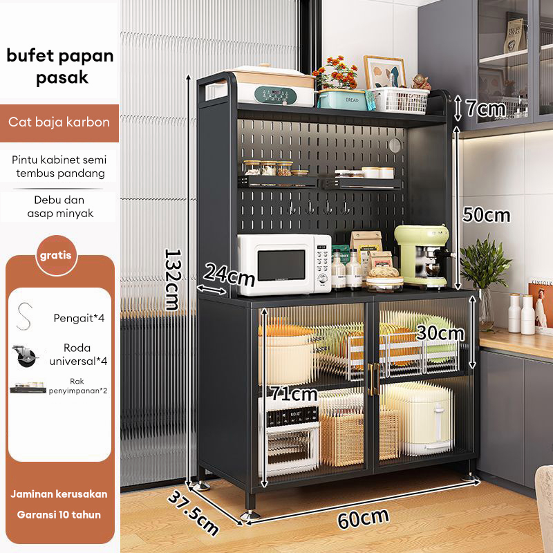 Jual Rak Dapur Lemari Dapur Minimalis Dengan Pintu Lemari Piring Lantai ...