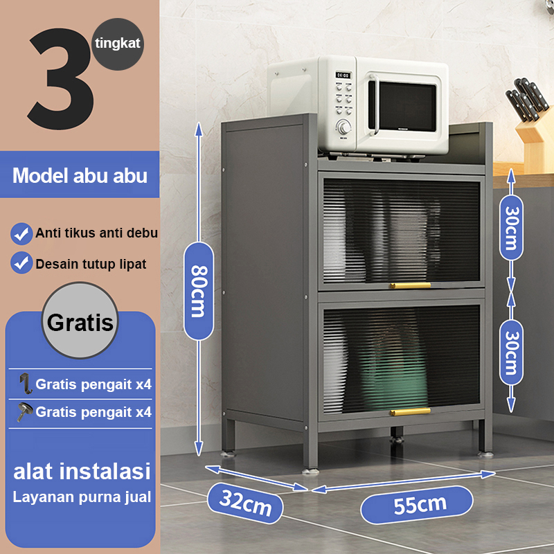 Jual Rak Lemari Piring Rak Cuci Piring Stainless Rak Kabinet Dapur Rak Penyimpanan Dapur Dengan