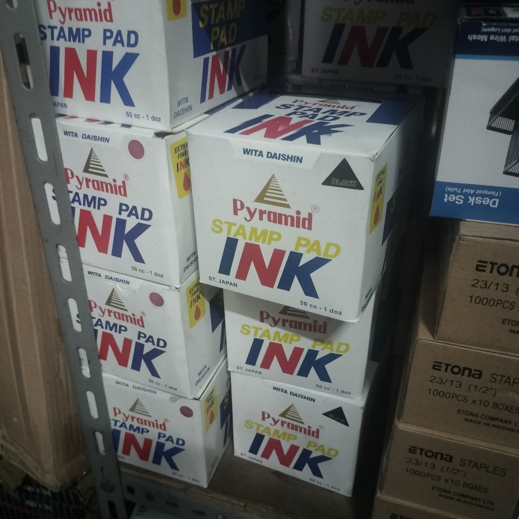 Jual Pyramid Stamp Pad Ink Refill Tinta Stempel (1 lusin / 12 pcs ...
