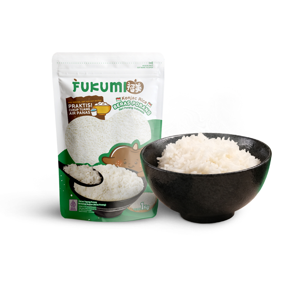 Jual FUKUMI Beras Porang Pouch Beras Shirataki / Konjac Rice - 1 Kg ...