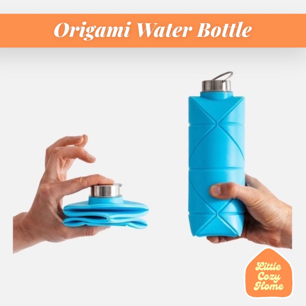 Jual Origami Water Bottle / Foldable Silicone Collapsible Botol Minum ...