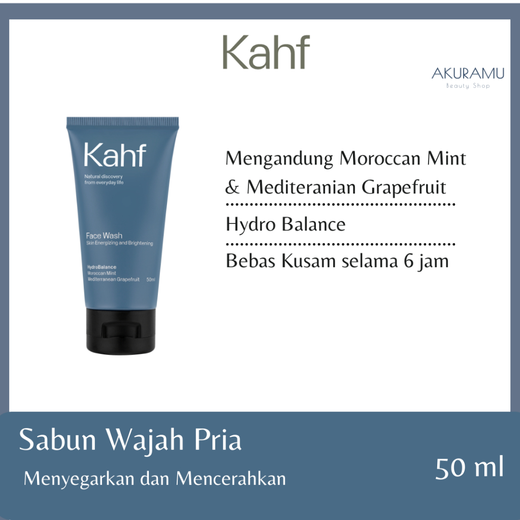 Jual Kahf Face Wash 100 ml Kahf Face Wash 50ml Sabun Cuci Muka Pria