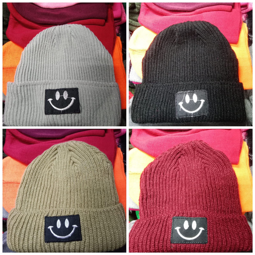 Jual Kupluk Dewasa Logo Smile Kupluk Rajut Tren dan Kekinian | Shopee ...