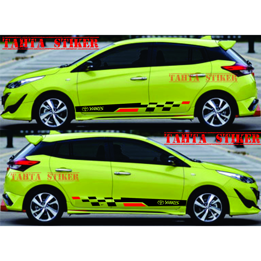 Jual Stiker sticker mobil toyota yaris cutting sticker list mobil