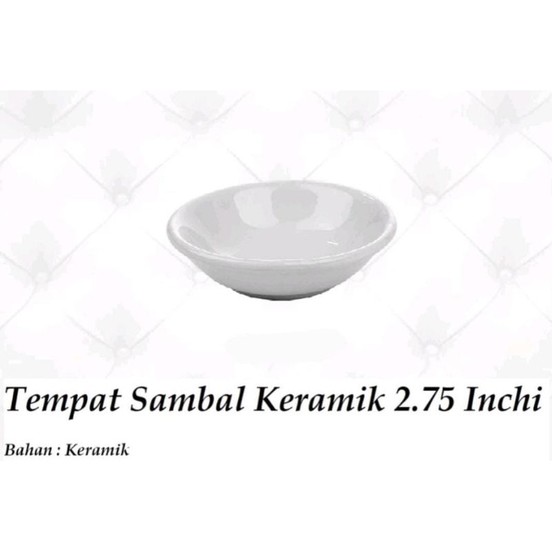 Jual Sauce Dish Keramik / Piring Kecil Saus Sambal Keramik 2,75" (7cm) Shopee Indonesia
