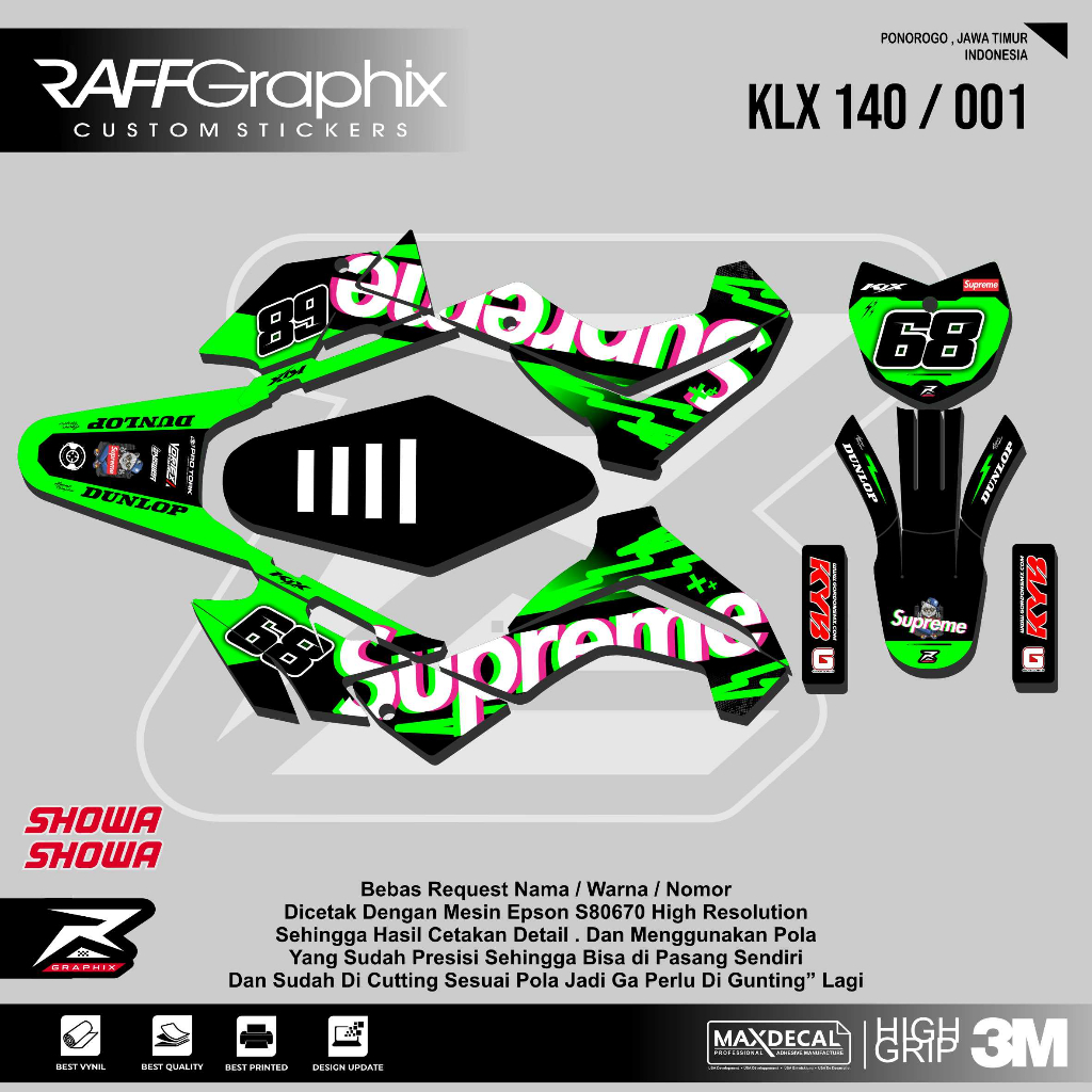 Jual DECAL KLX 140 / DECAL KLX 140 SUPREME | Shopee Indonesia