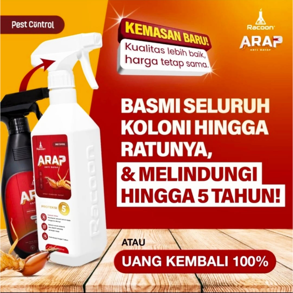 Jual Racoon Arap Spray Obat Semprotan Cairan Pembasmi Racun Anti Rayap