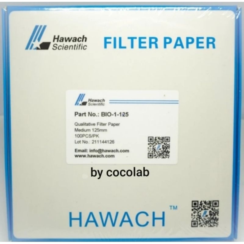 Jual Filter paper no 1 HAWACH, kertas saring setara whatman 90 mm 110mm Shopee Indonesia
