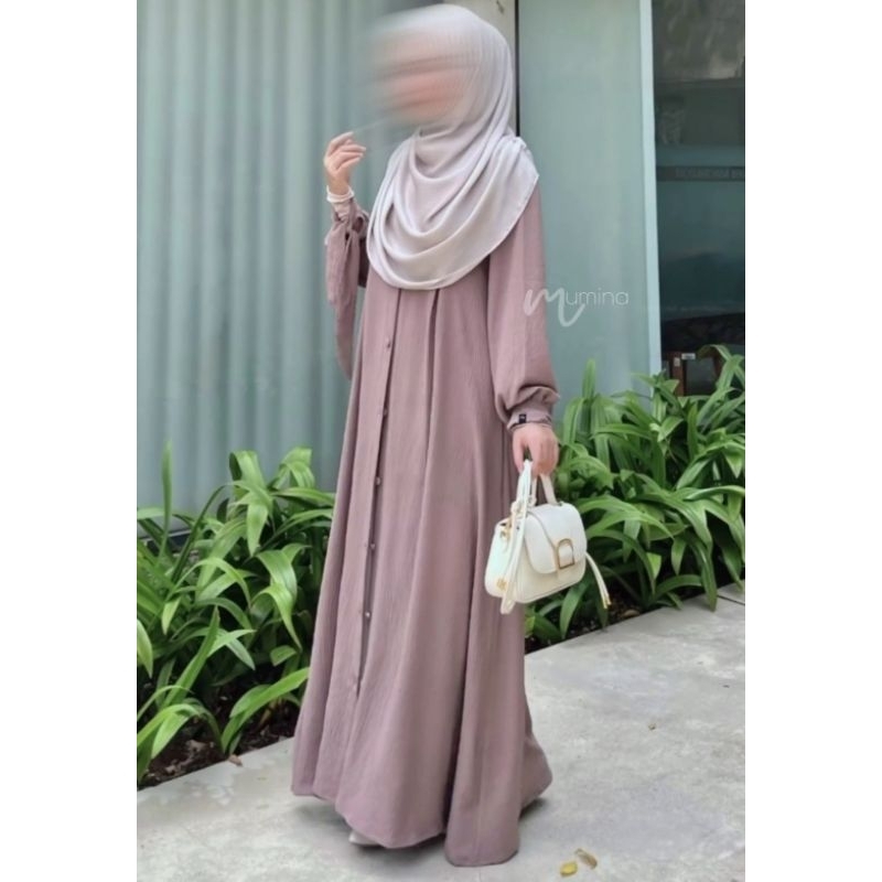Jual Savana Dress by mumina.id | gamis crinkle | abaya | Shopee Indonesia