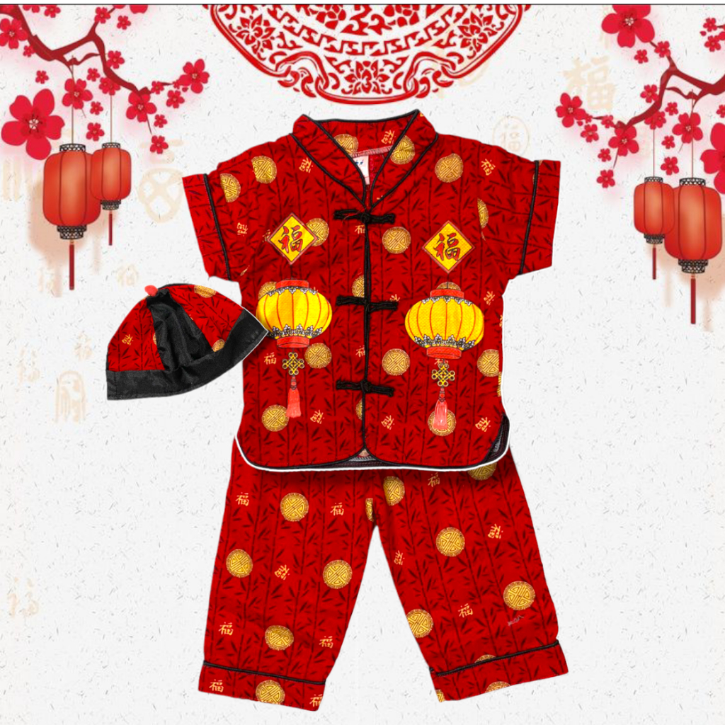 Jual Baju cina shanghai anak cowok usia 1 tahun sampai 7 tahun free