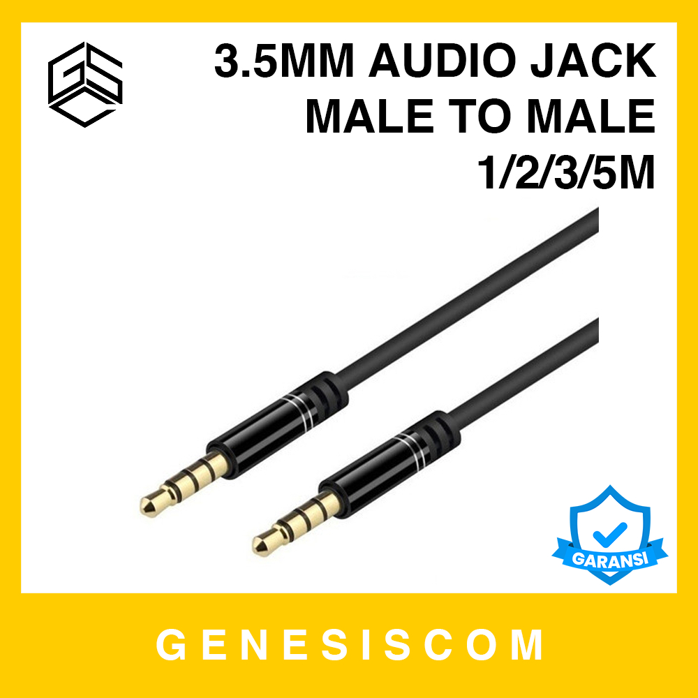 Jual Kabel Audio Jack Mm Male To Male Howell Gold Plated M Meter Aux Cable Lagu