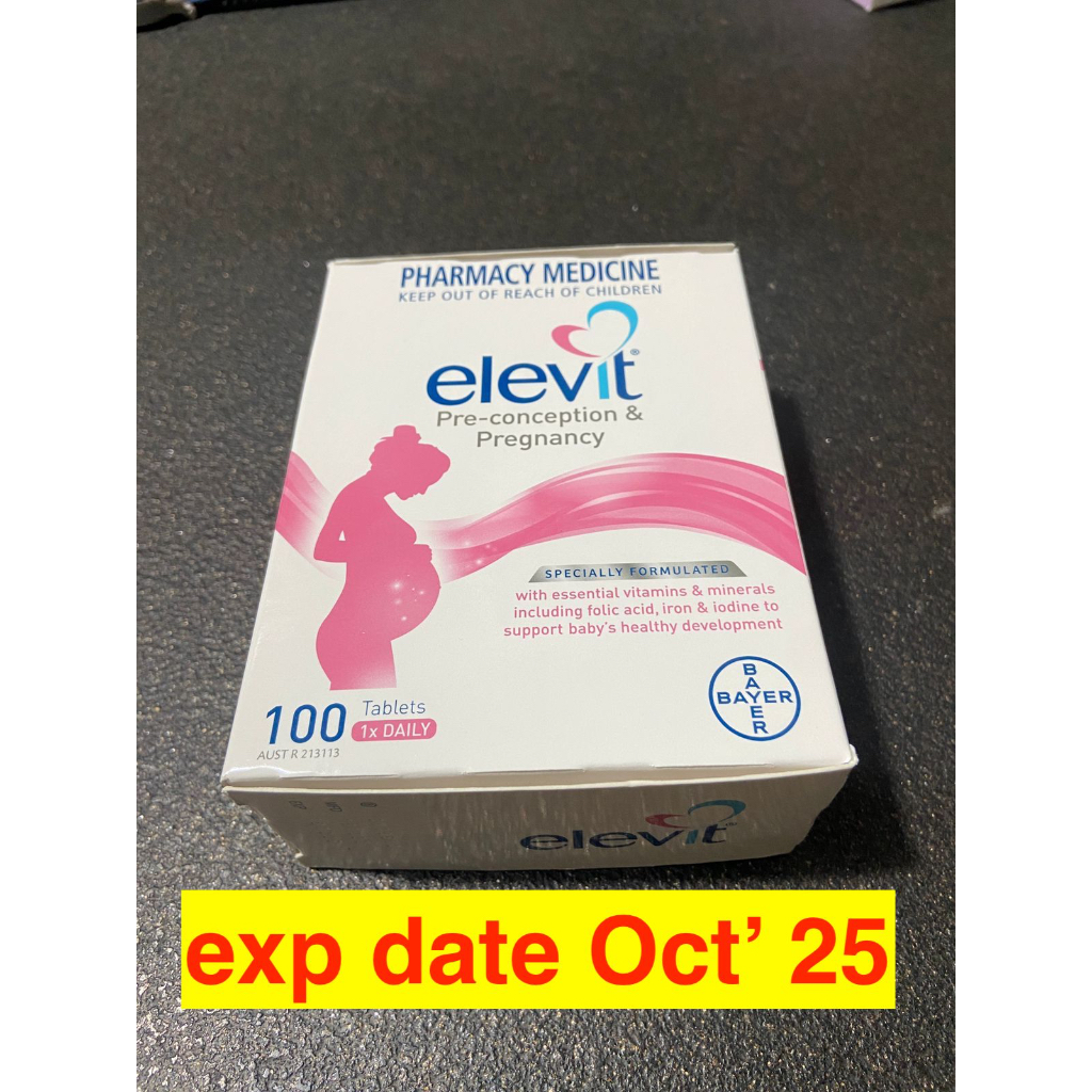 Jual Elevit Multivitamin PreConception Pregnancy 100 Tablets Shopee Indonesia