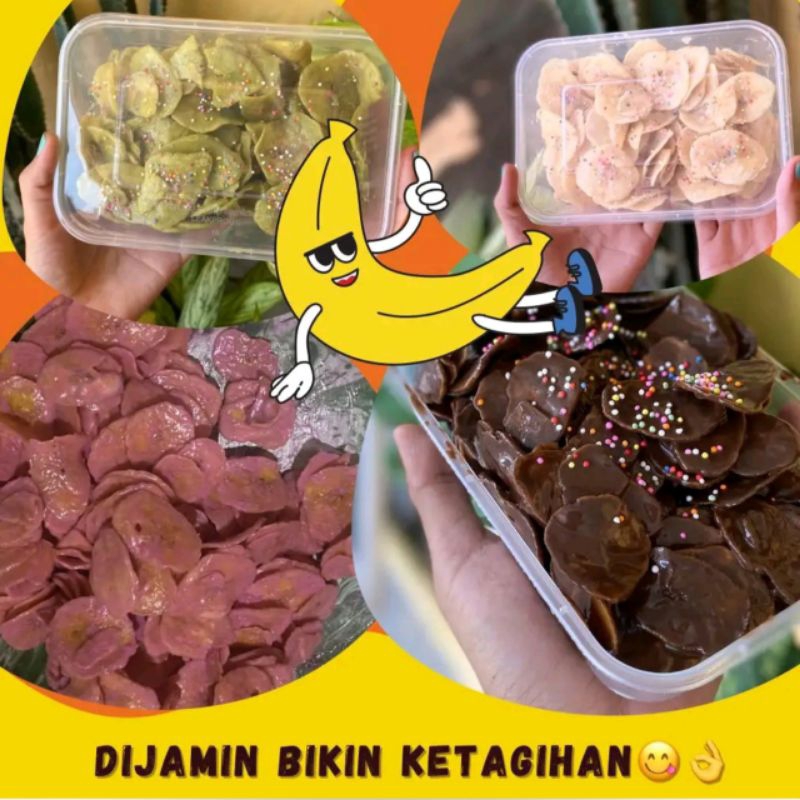 Jual Keripik Pisang Coklat Lumer Keripik Pisang Aneka Rasa Khas Lampung