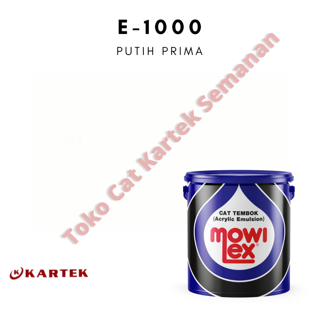 Jual MOWILEX EMULSION INTERIOR E-1000 PUTIH PRIMA (1 liter) | Shopee ...
