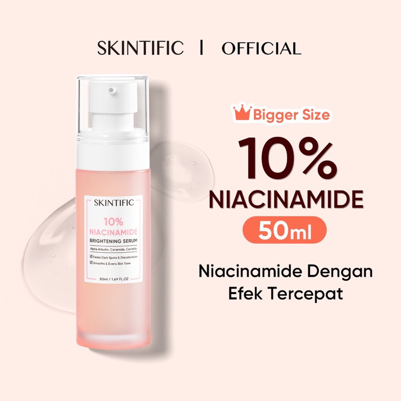 Jual Ready Skintific Msh Niacinamide Brightening Set Paket Mencerahkan Niacinamide Cleanser