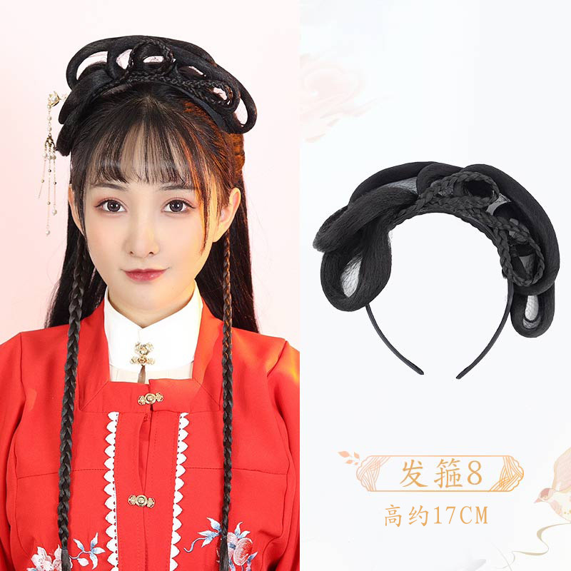 Jual Hanfu Bando Wig Ine Puece Hairdressing China Cina Imlek Headband Chinese Cosplay Dinasti 