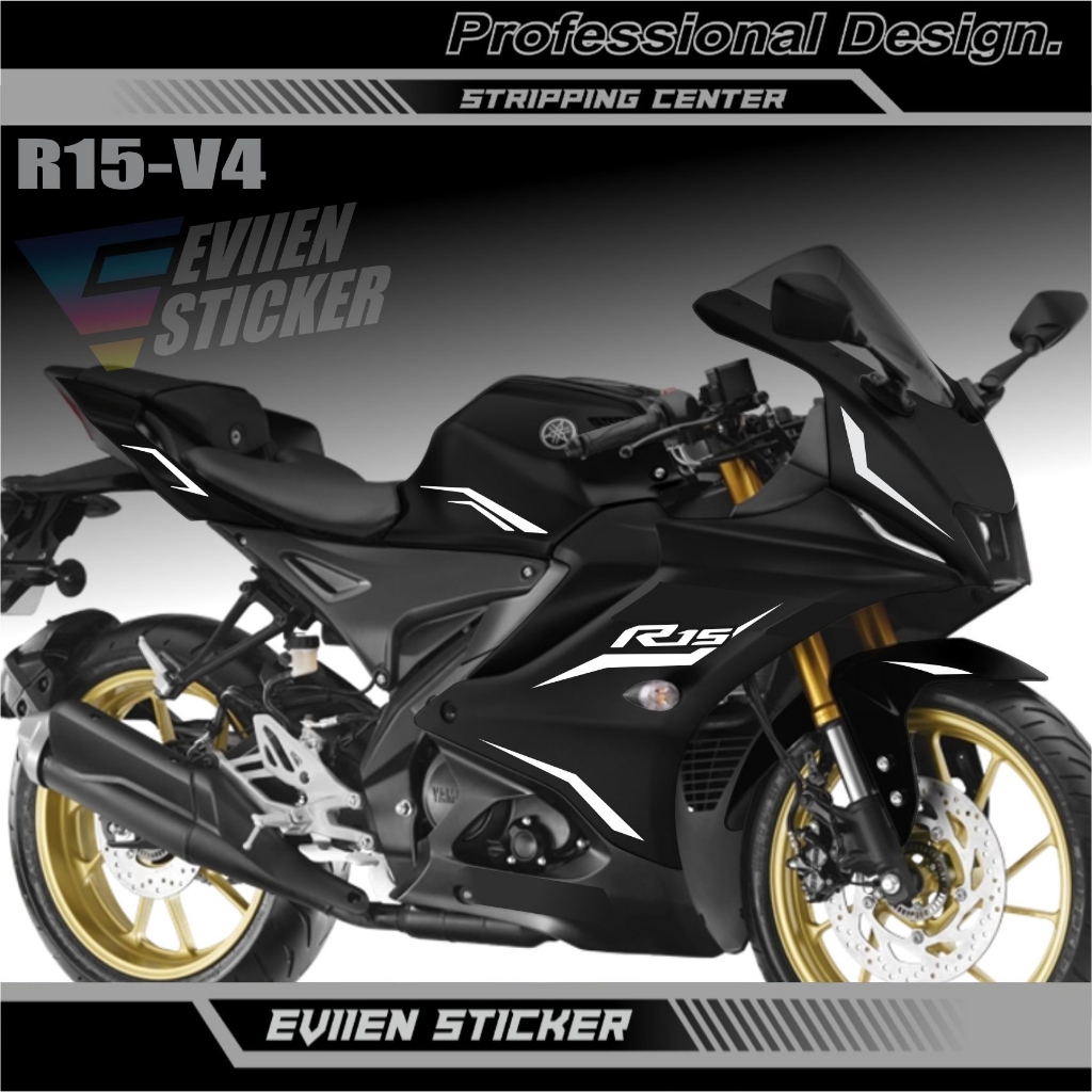 Jual Striping R15 V4 Striping Simple Elegant Cutting Sticker V4-001 ...