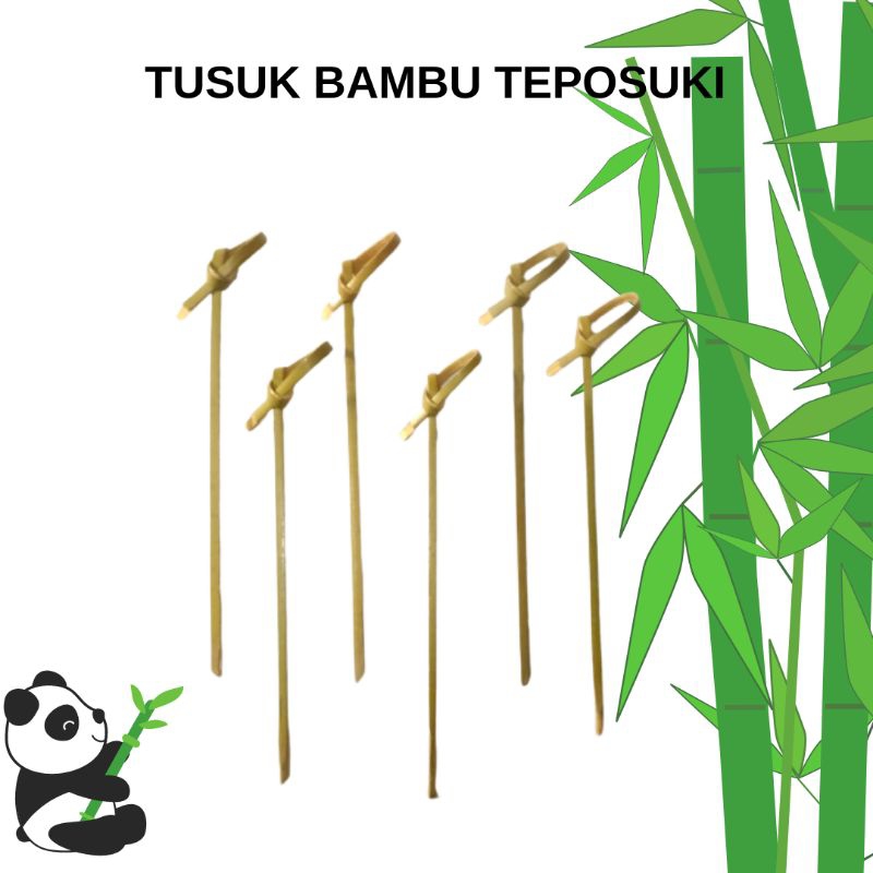 Jual Tusuk Bambu Teposuki 10 Cm 12 Cm Isi 100 Pcs Tusuk Sate Pita Tusuk Buah Tusuk Cocktail 0319