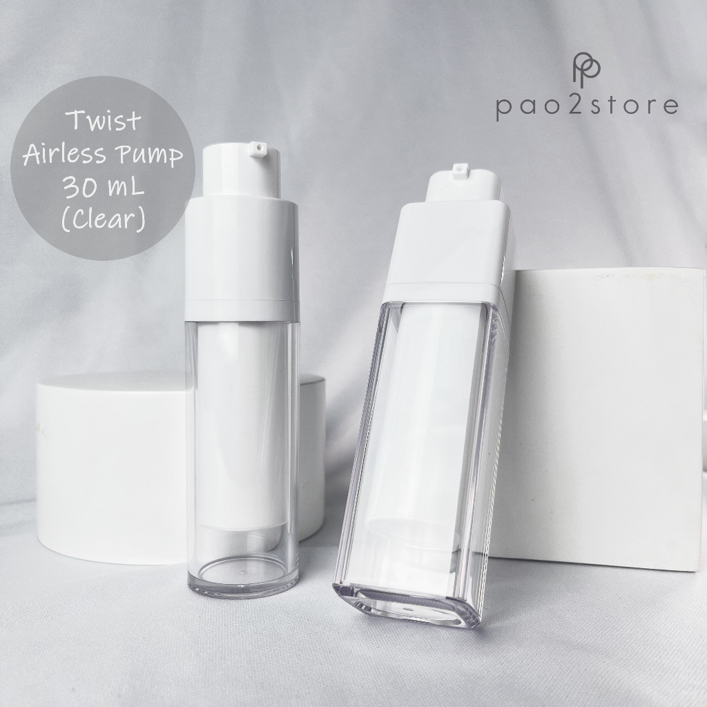 Jual Botol Twist Airless Pump 30ml Lotion Serum Travel Size Vacuum