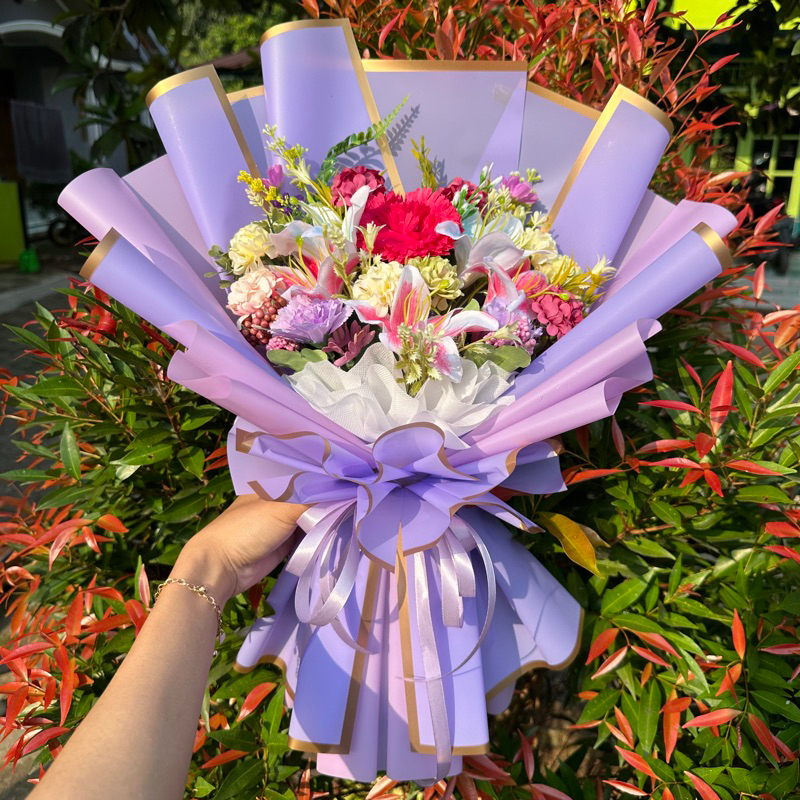 READY STOK* BOUQUET BUNGA 6KUNTUM