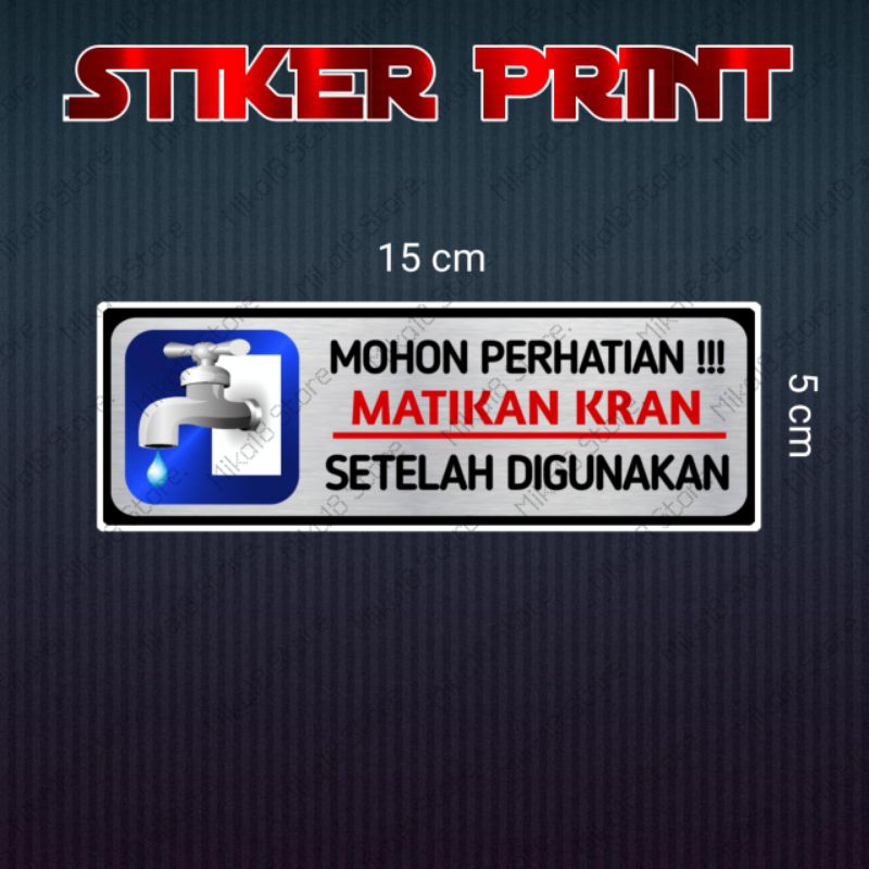 Jual Stiker Matikan Keran Setelah Digunakan Shopee Indonesia 6983