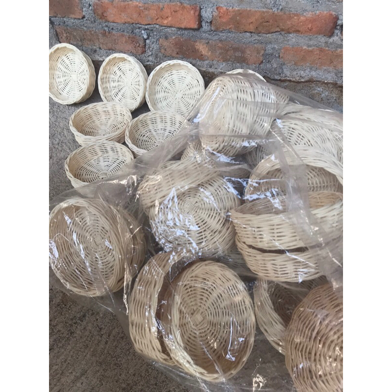 Jual Keranjang bulat rotan halus 12cm | Shopee Indonesia