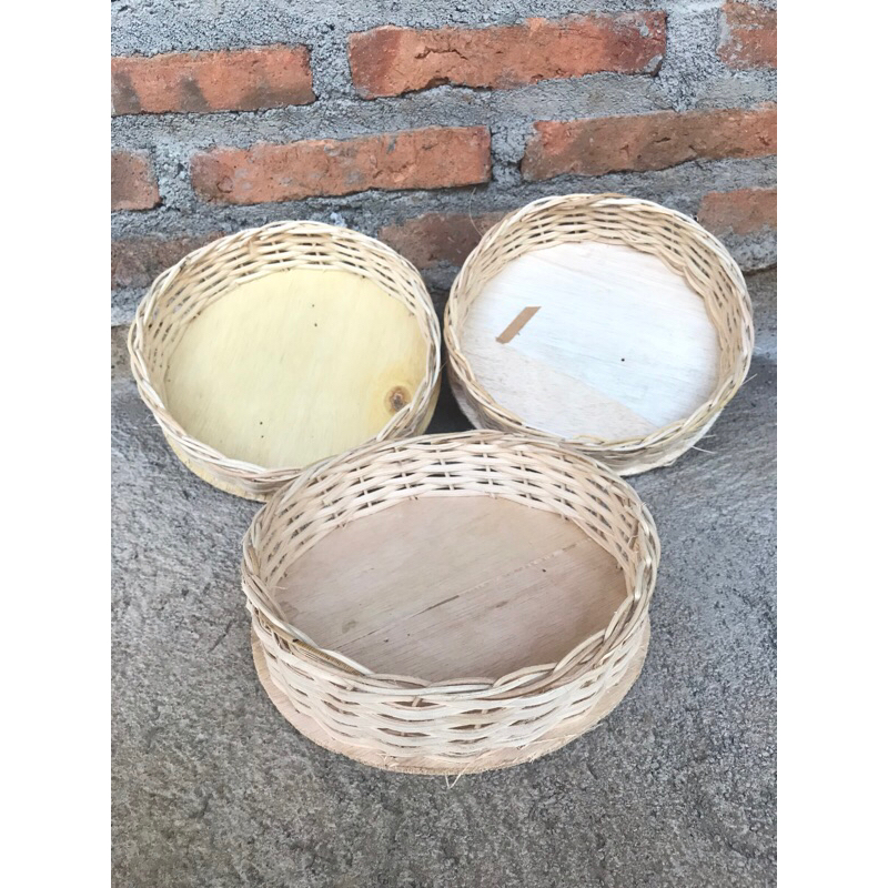 Jual keranjang rotan bulat 20cm | Shopee Indonesia