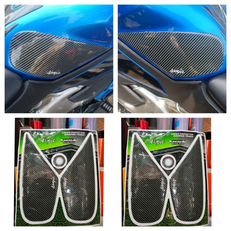 Jual Stiker Timbul Carbon Cover Tangki Tankpad Sidepad Kawasaki Ninja