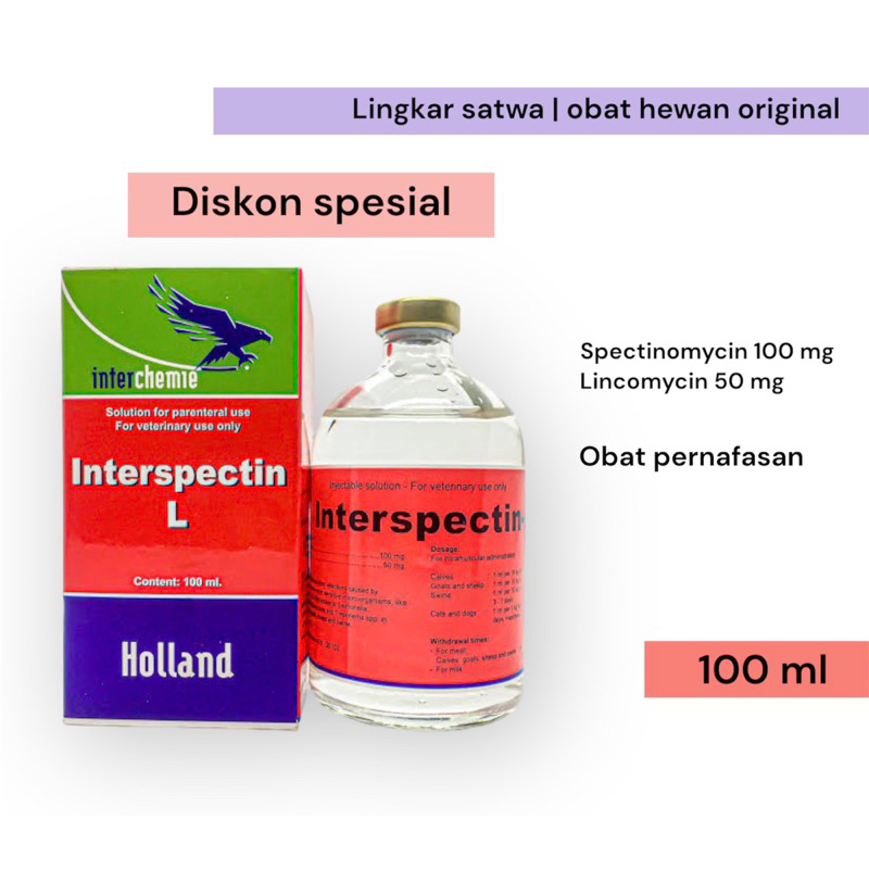 Jual INTERSPECTIN L 100 ML / Anti CRD ayam / Obat saluran pernafasan ...