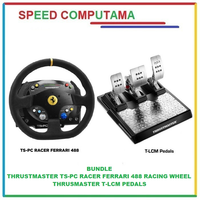 Jual Bundle Thrustmaster TS-PC Racer Racing Steering Wheel & T-LCM ...