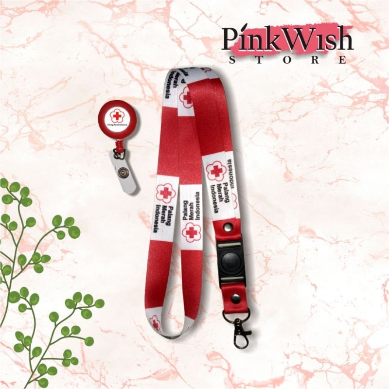 Jual Tali idcard PMI Palang Merah Indonesia Lanyard PMI Kalung PMI ...