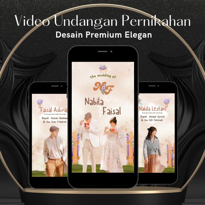 Jual Undangan Digital Pernikahan Video Premium Desain Cute Shopee