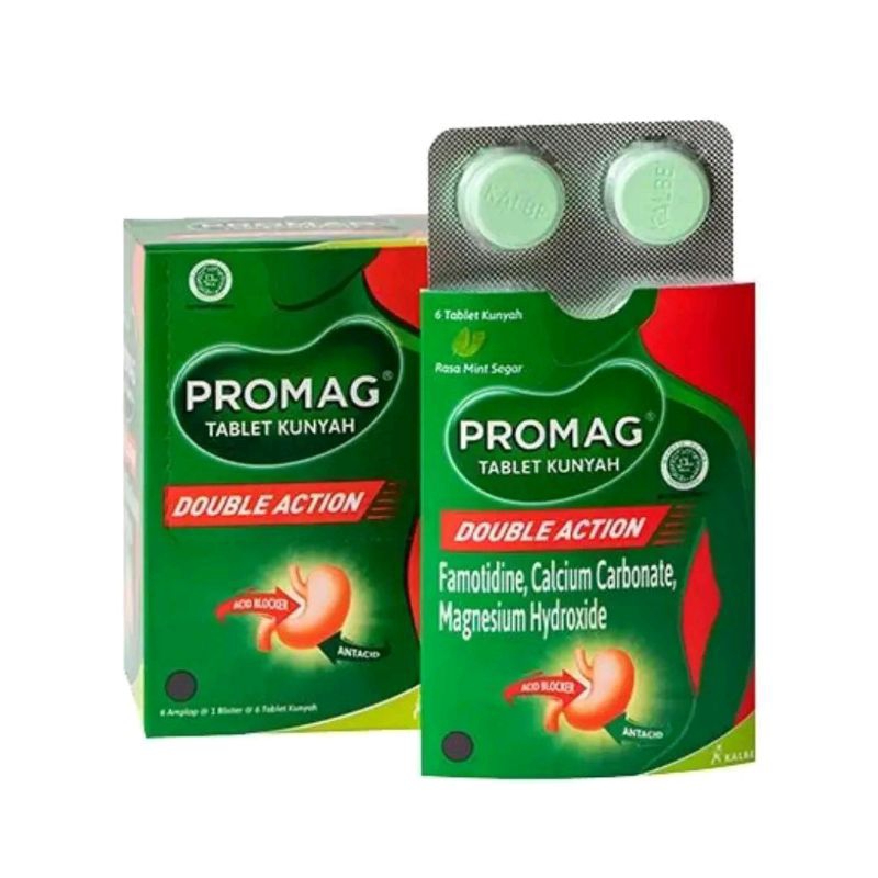 Jual Promag Double Action Obat Maag Dan Asam Lambung 1 Strip Isi 6 ...