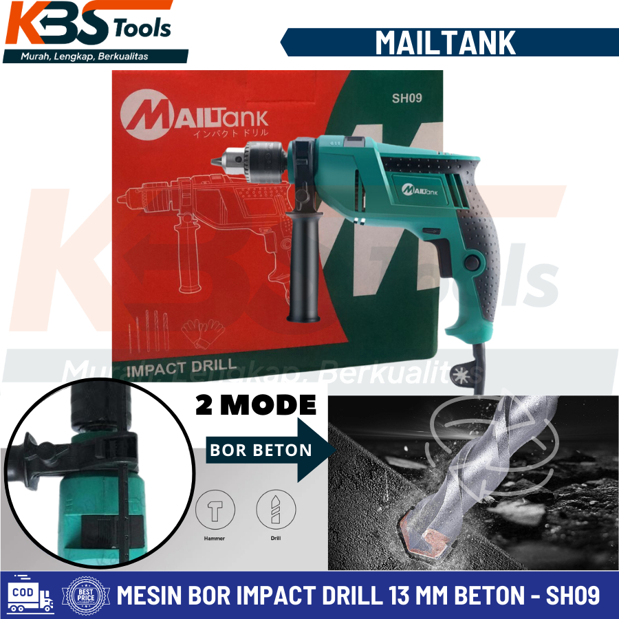 Jual Mesin Bor Listrik Tangan Tembok Beton Impact Drill 13mm