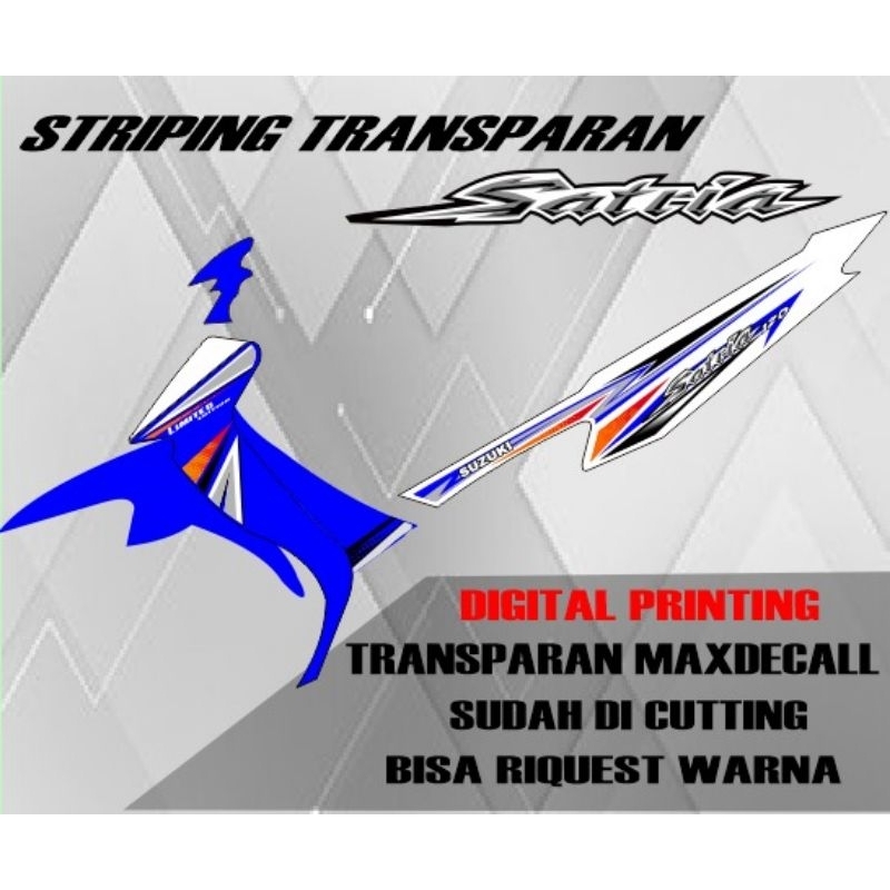 Jual sticker striping satria 2tak variasi 03 bisa riquest | Shopee ...