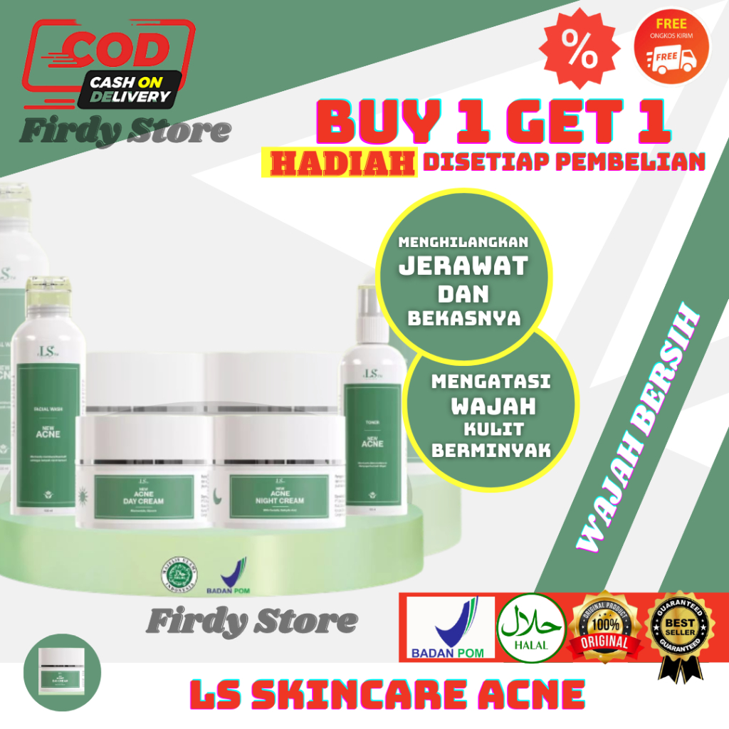 Jual Ls Skincare Paket Lengkap Acne Series Original Kulit Berjerawat ...