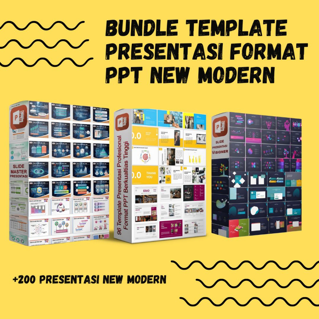 Jual Bundle Template Presentasi Format PPT New Modern | Shopee Indonesia