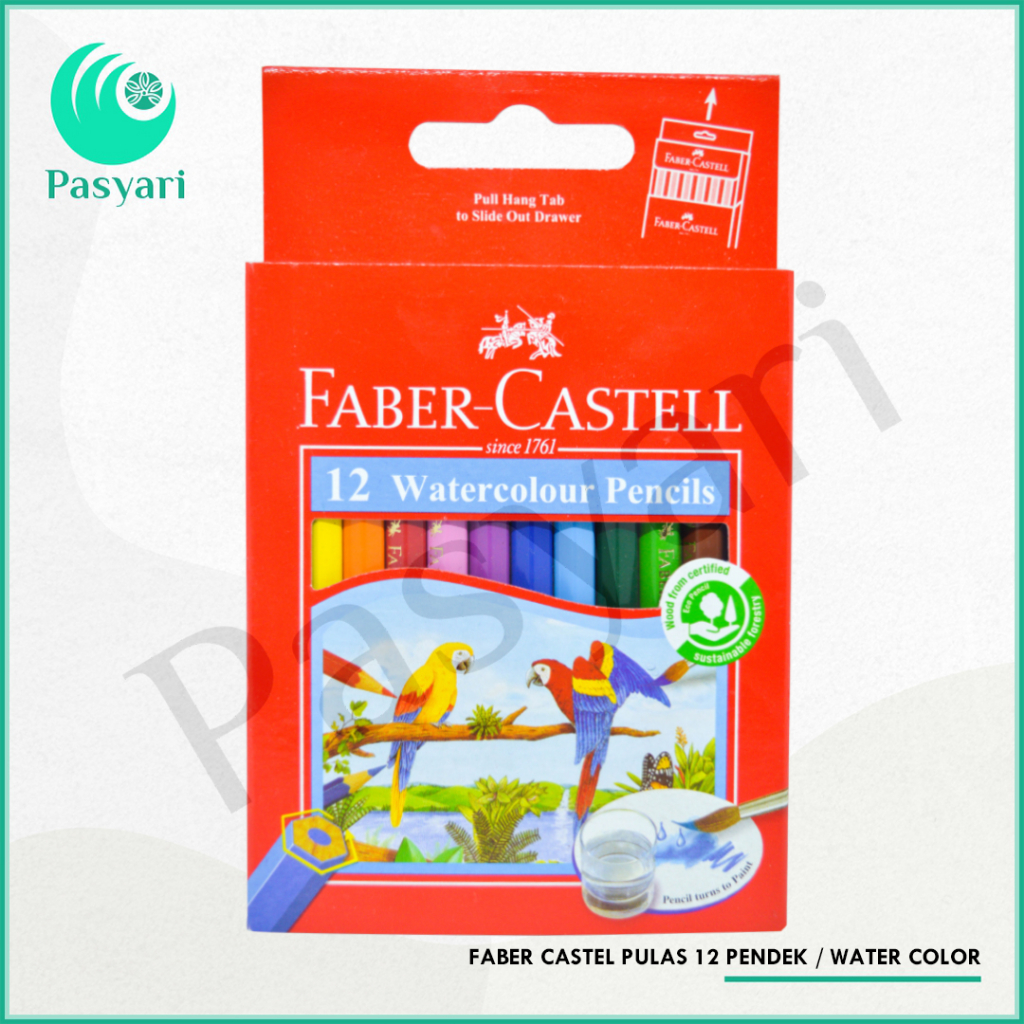 Jual FABER CASTEL PULAS 12 PENDEK / WATER COLOR | Shopee Indonesia