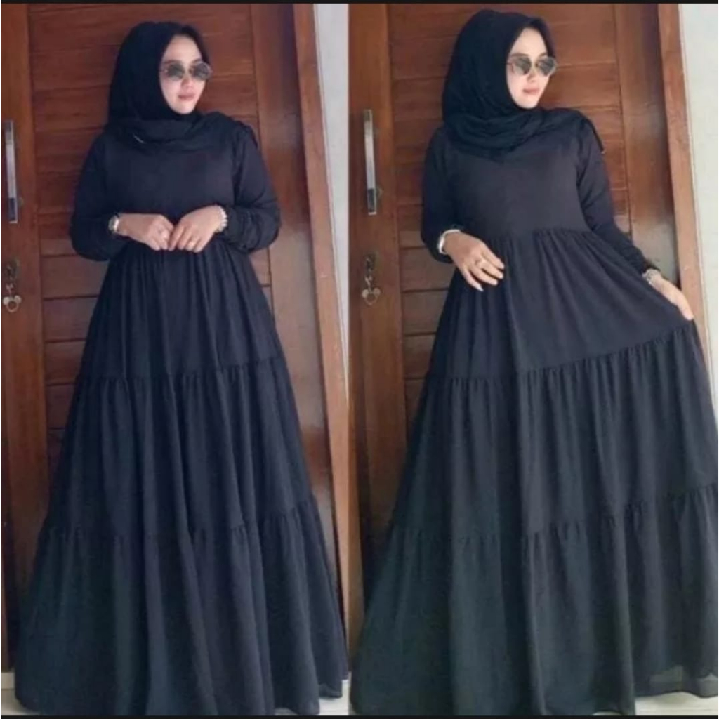 Review Gamis Canda Susun 3 Polos: Dress Rempel Murah untuk Tampil Anggun Sehari-hari