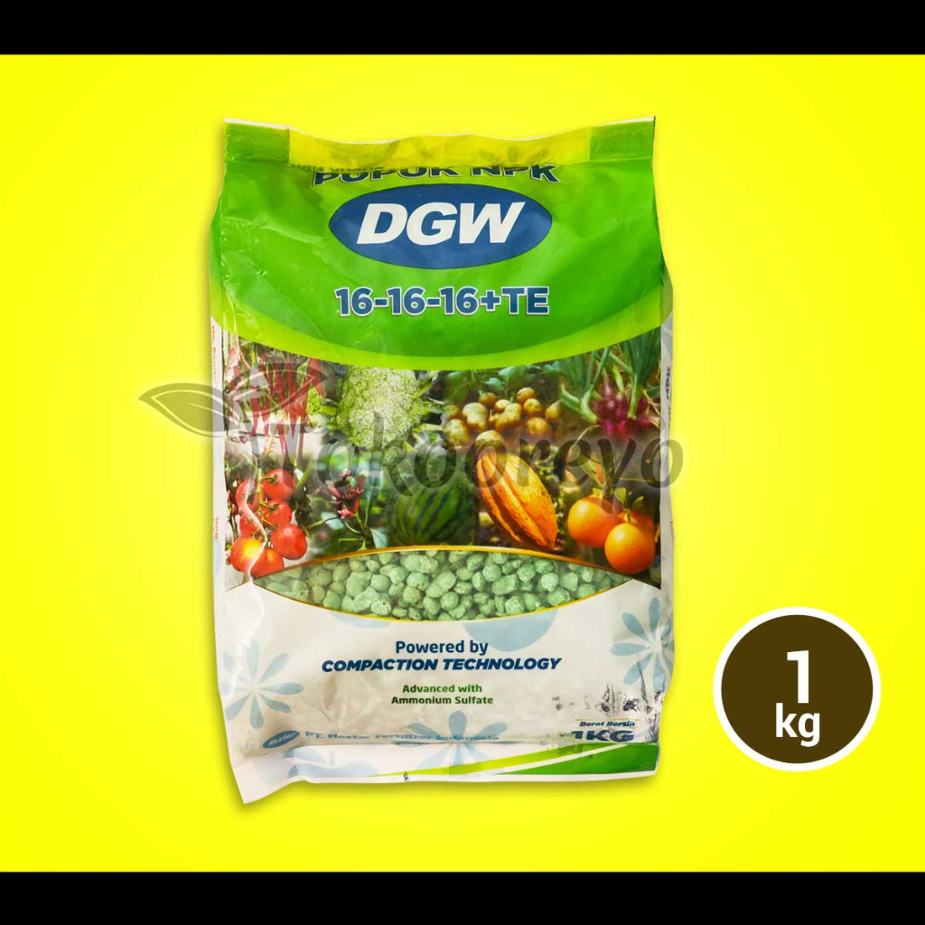 Jual PUPUK DGW NPK COMPACTION 16 16 16 TE BERAT 1 KG KEMASAN PABRIK ...