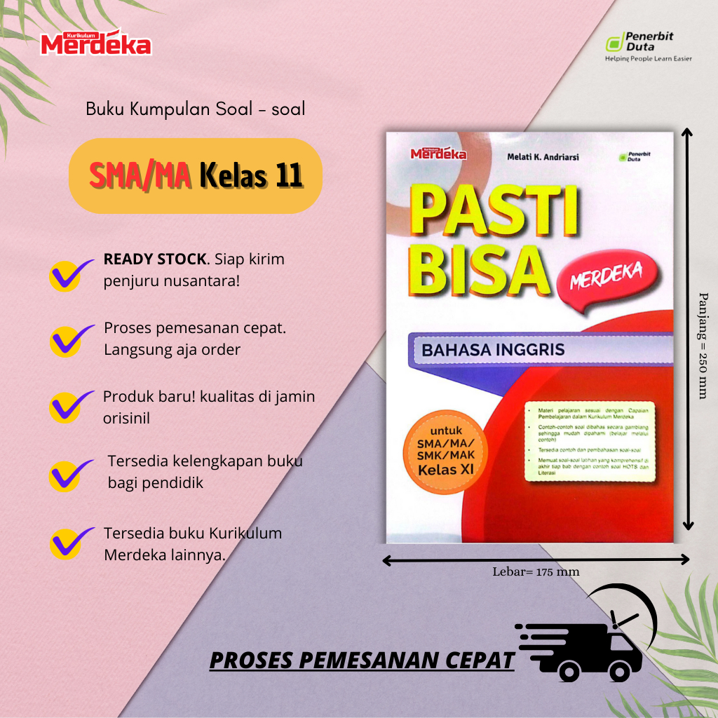 Jual Pasti Bisa Merdeka: Bahasa Inggris SMA/MA/SMK/MAK Kelas 11 ...